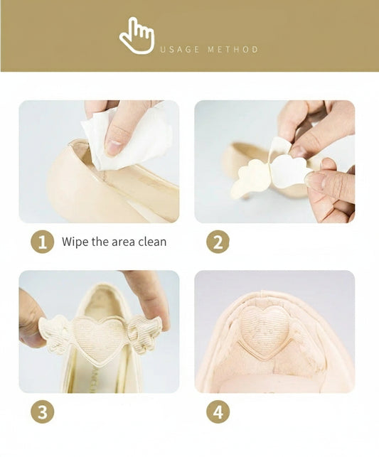 Anti-Slip Heel Liners (4 Pairs)
