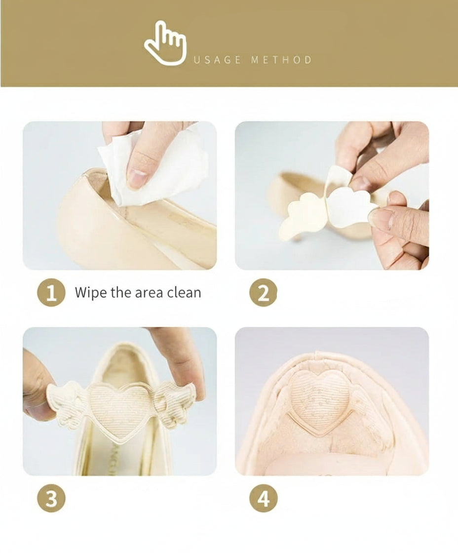 Anti-Slip Heel Liners (4 Pairs)